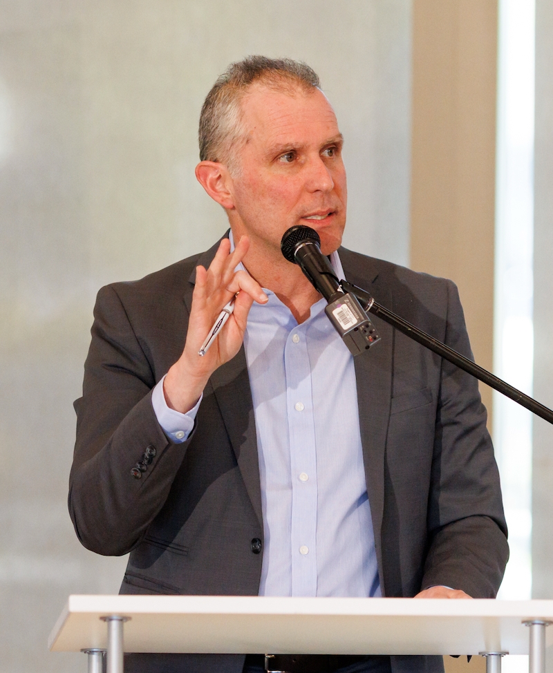 Tom Rinehart leading a panel